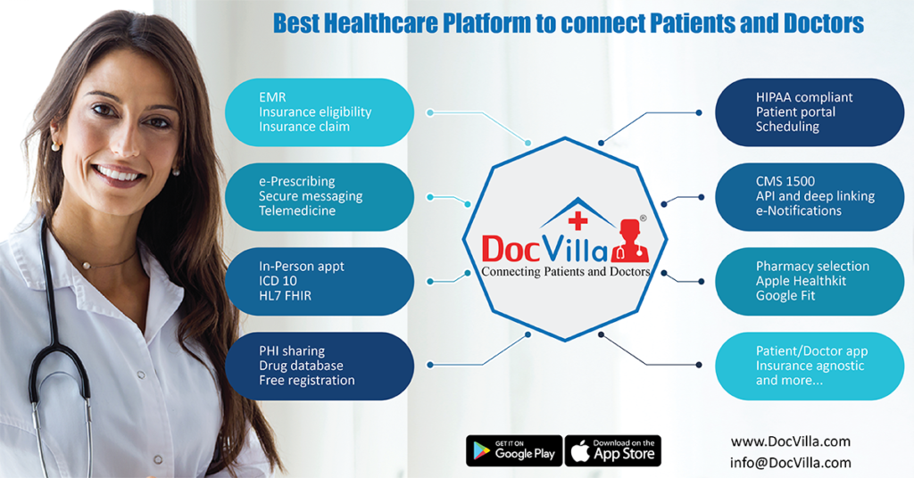 DocVilla - best EMR, telemedicine and practice management solution